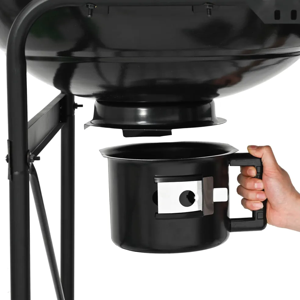 vidaXL Buiten Grill 91 x 71 x 107 cm Metaal Zwart