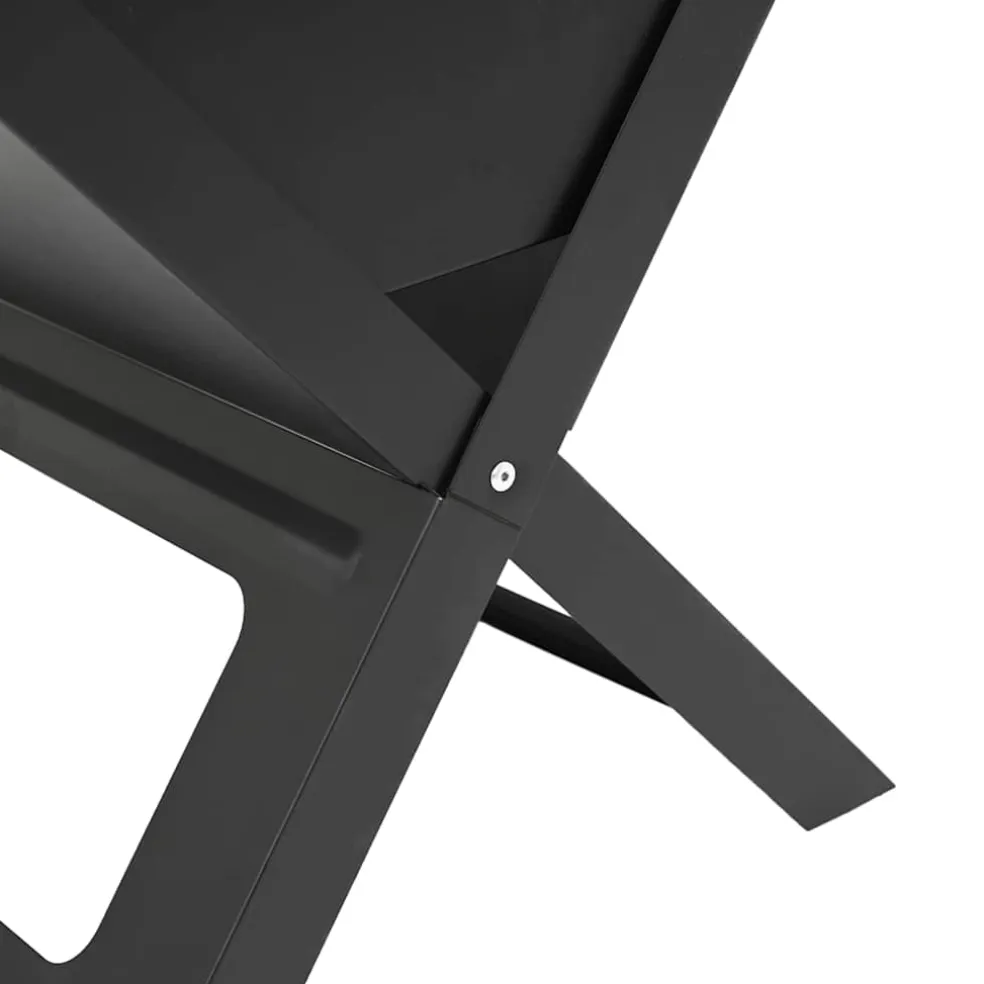 vidaXL Buiten Grill 46 x 31 x 31 cm Staal Zwart