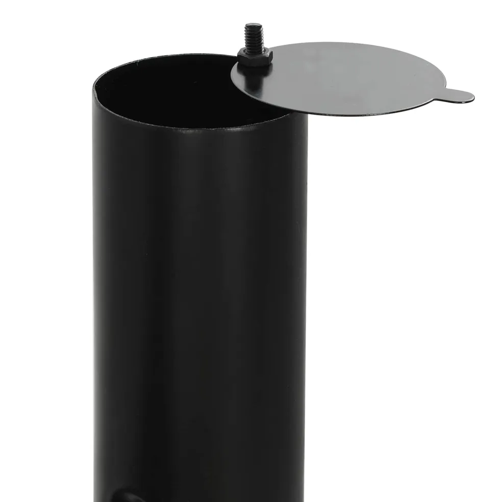 vidaXL Buiten Grill 104 x 58 x 114 cm Staal Zwart
