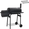vidaXL Buiten Grill 103 x 60 x 113 cm Staal Zwart