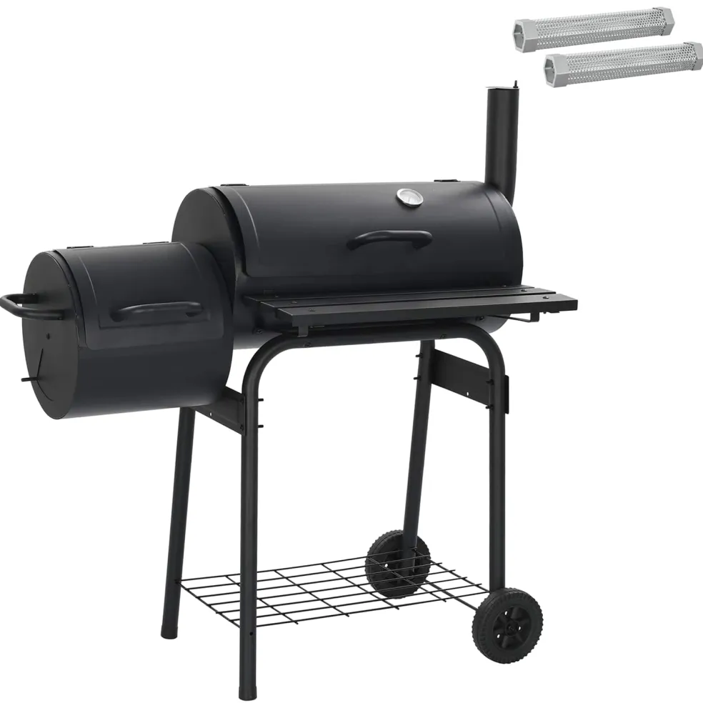 vidaXL Buiten Grill 103 x 60 x 113 cm Staal Zwart