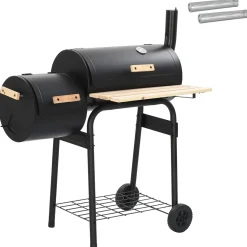 vidaXL Buiten Grill 103 x 60 x 113 cm Staal Zwart