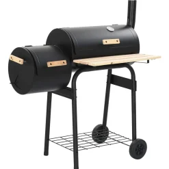 vidaXL Buiten Grill 103 x 60 x 113 cm Staal Zwart