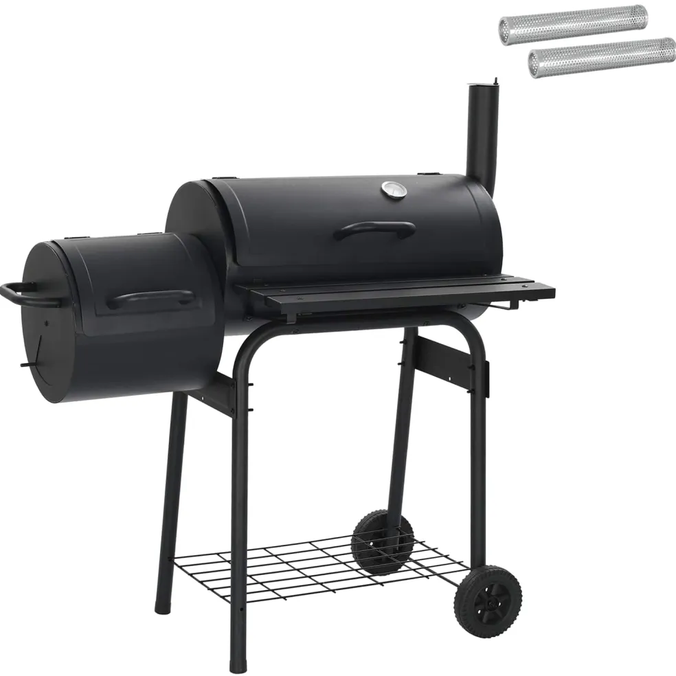 vidaXL Buiten Grill 103 x 60 x 113 cm Staal Zwart