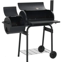 vidaXL Buiten Grill 103 x 60 x 113 cm Staal Zwart