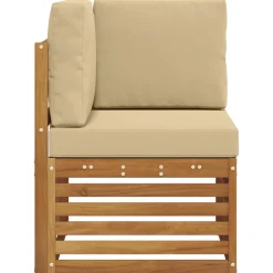 vidaXL Buiten Hoek Sofa Massief Acaciahout Naturel