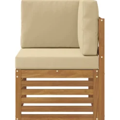vidaXL Buiten Hoek Sofa Massief Acaciahout Naturel