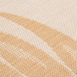vidaXL Buitenkleed met bladpatroon platgeweven 80x250 cm