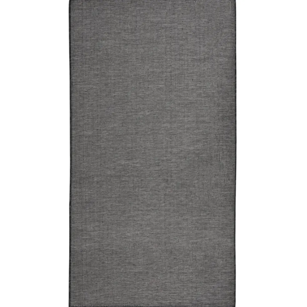 vidaXL Buitenkleed platgeweven 80x150 cm grijs
