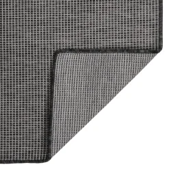 vidaXL Buitenkleed platgeweven 80x150 cm grijs