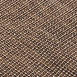 vidaXL Buitenkleed platgeweven 80x150 cm bruin