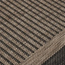 vidaXL Buitenkleed platgeweven 80x150 cm donkerbruin