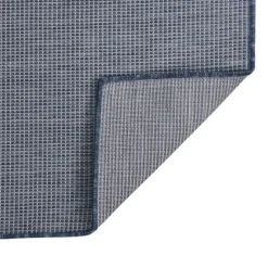 vidaXL Buitenkleed platgeweven 80x150 cm blauw