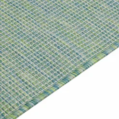 vidaXL Buitenkleed platgeweven 80x150 cm turquoise