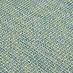vidaXL Buitenkleed platgeweven 80x150 cm turquoise