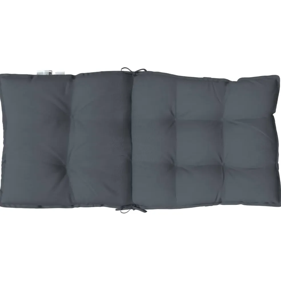 vidaXL Buiten Kussen 2 st Antraciet 100 x 50 x 7 cm