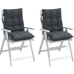 vidaXL Buiten Kussen 2 st Antraciet 100 x 50 x 7 cm