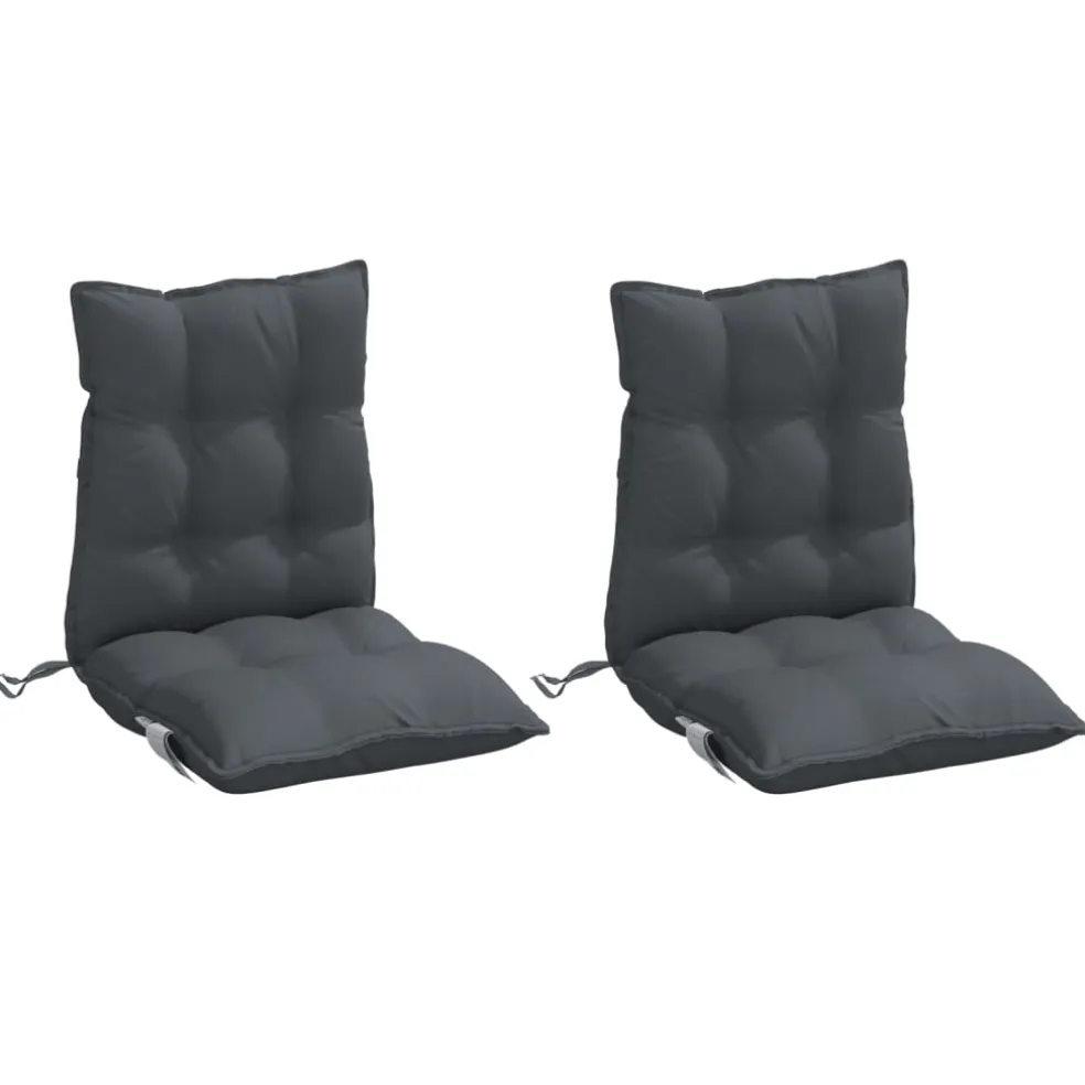 vidaXL Buiten Kussen 2 st Antraciet 100 x 50 x 7 cm