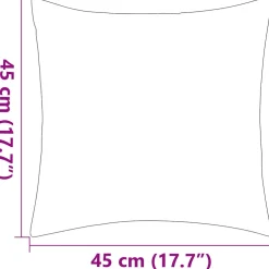 vidaXL Buitenkussens 45x45 cm gestreept marineblauw 2 st