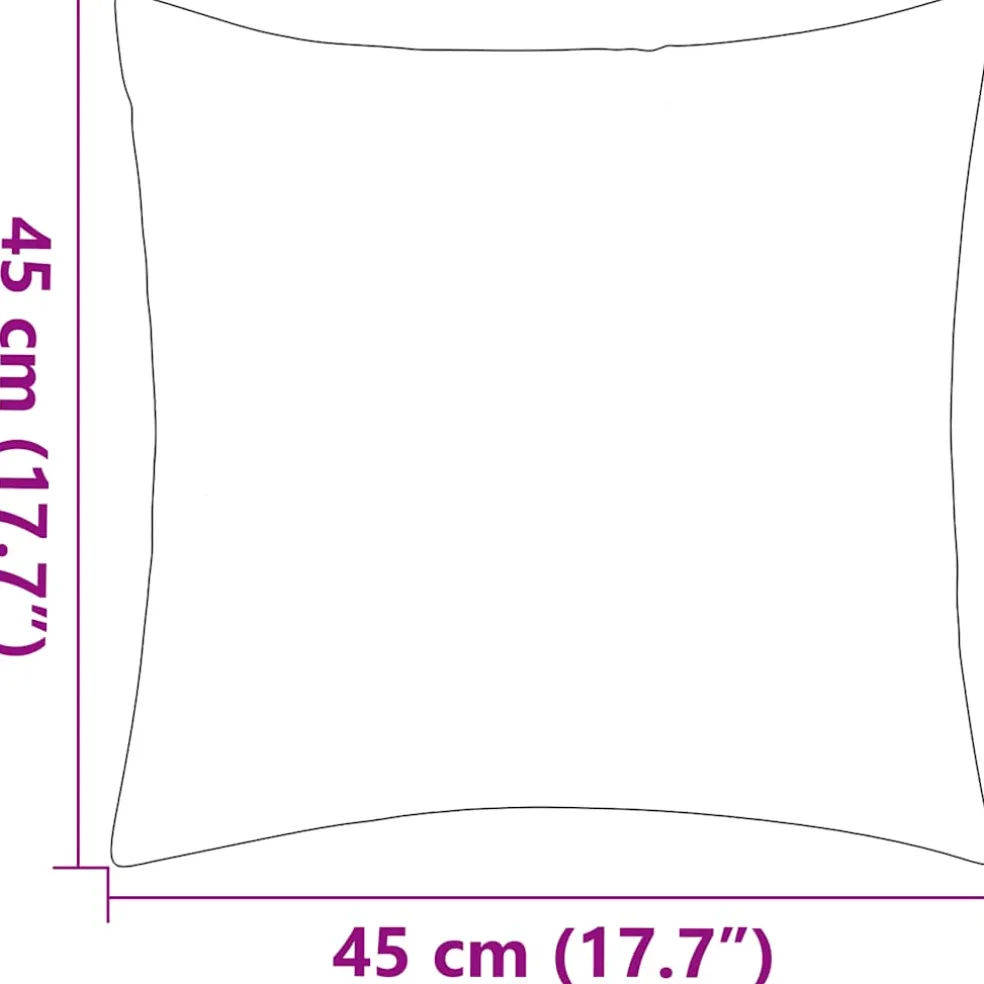 vidaXL Buitenkussens 45x45 cm grijs 2 st