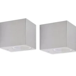 vidaXL Buitenlamp kubusvormig 2st