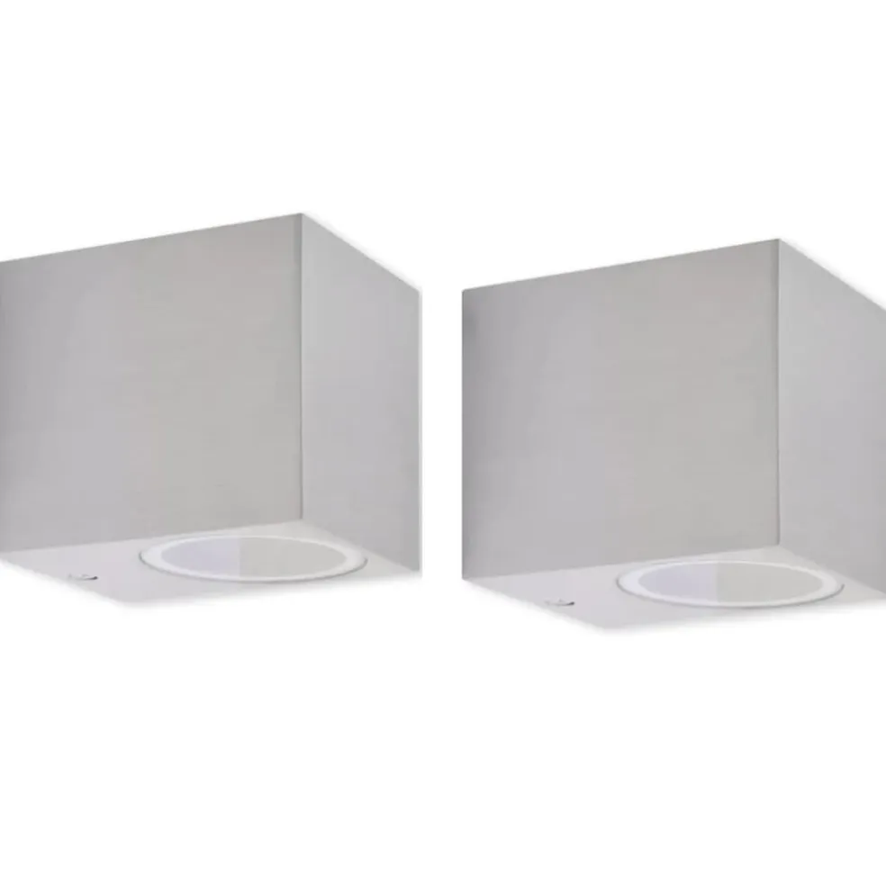 vidaXL Buitenlamp kubusvormig 2st