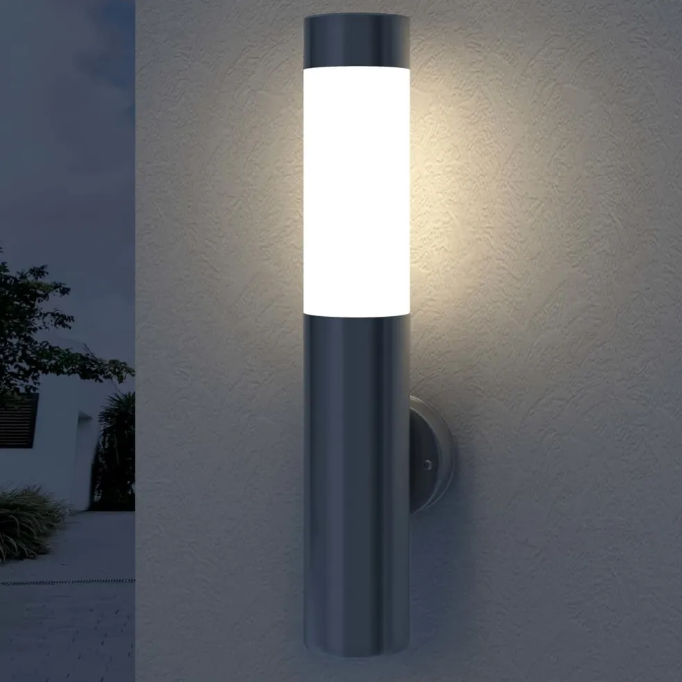 vidaXL Buitenlamp RVS Savona (2 stuks)