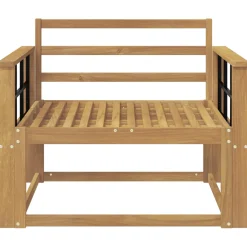 vidaXL Buiten Midden Sofa Massief Acaciahout Wit