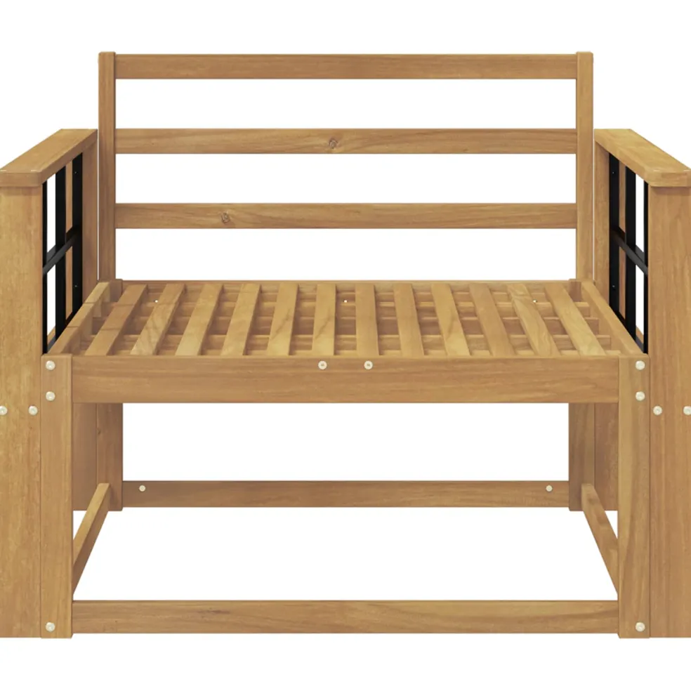 vidaXL Buiten Midden Sofa Massief Acaciahout Wit