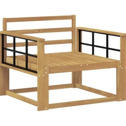 vidaXL Buiten Midden Sofa Massief Acaciahout Wit
