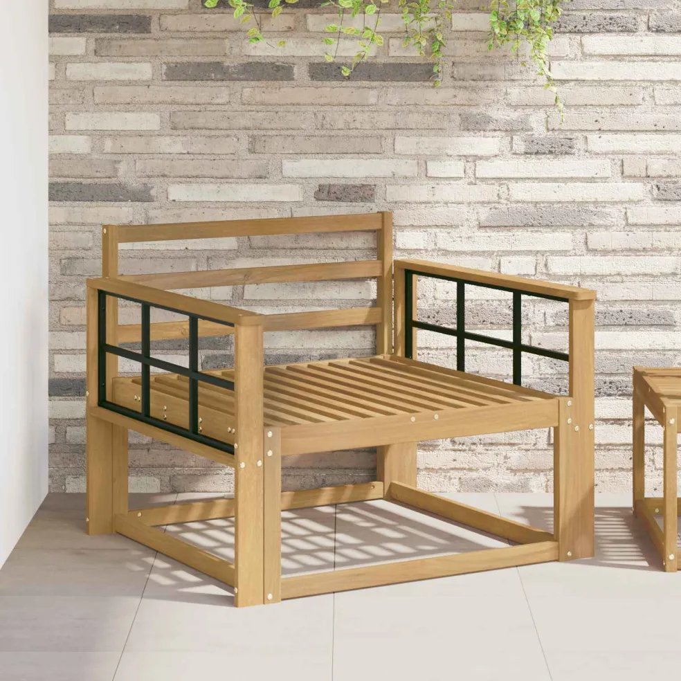 vidaXL Buiten Midden Sofa Massief Acaciahout Wit