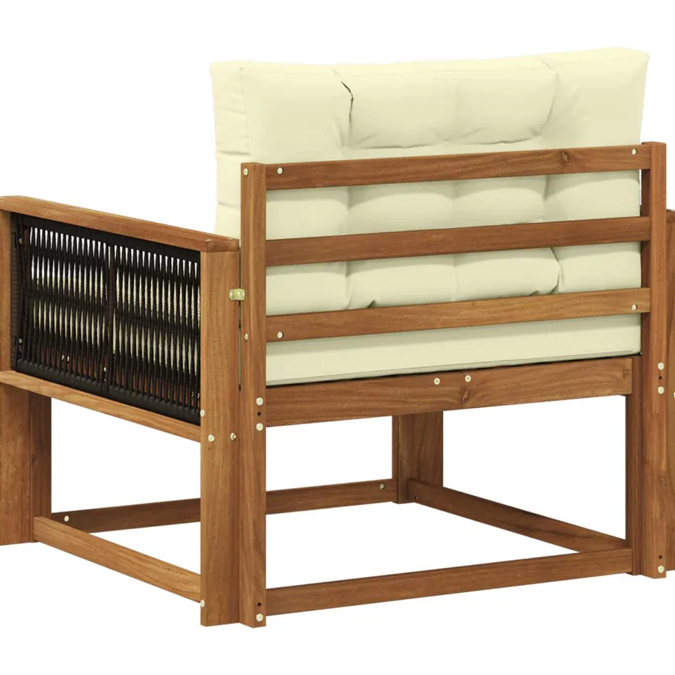 vidaXL Buiten Midden Sofa Massief Acaciahout Naturel