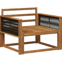 vidaXL Buiten Midden Sofa Massief Acaciahout Naturel