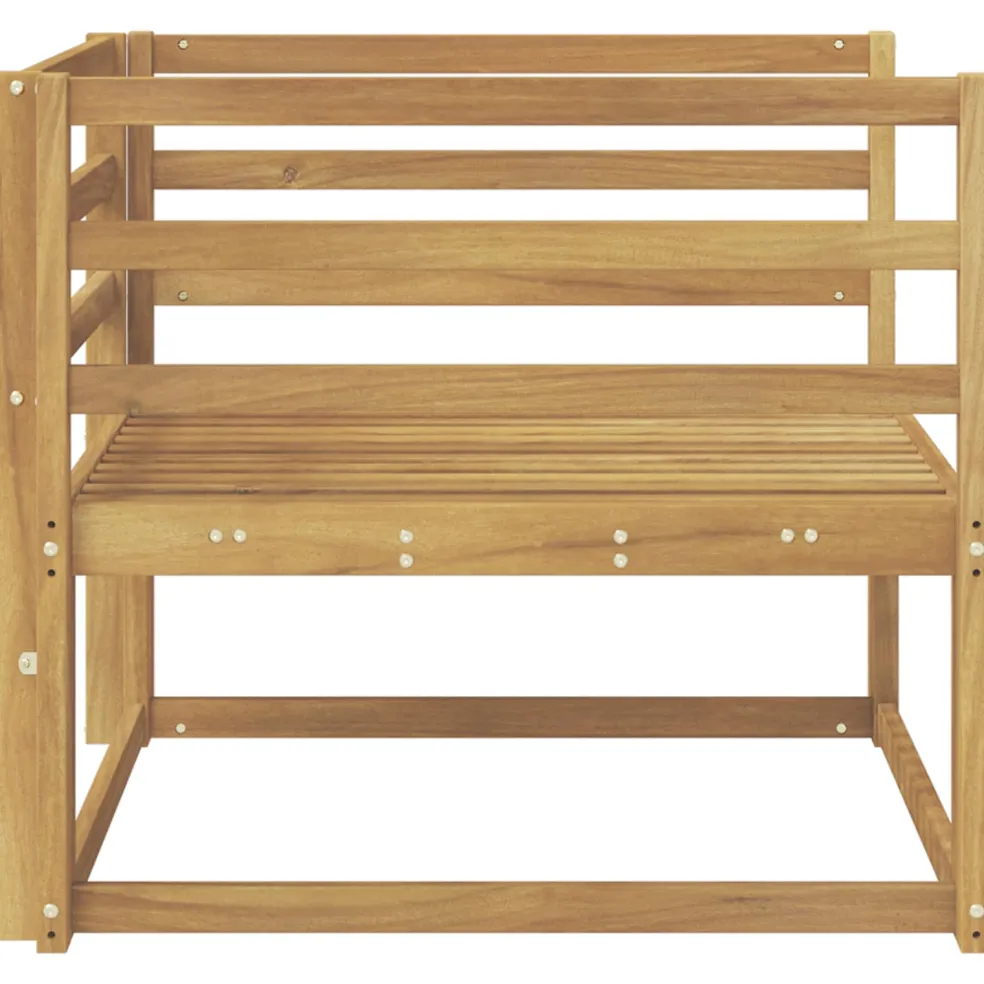 vidaXL Buiten Midden Sofa Massief Acaciahout Wit