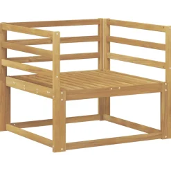 vidaXL Buiten Midden Sofa Massief Acaciahout Wit