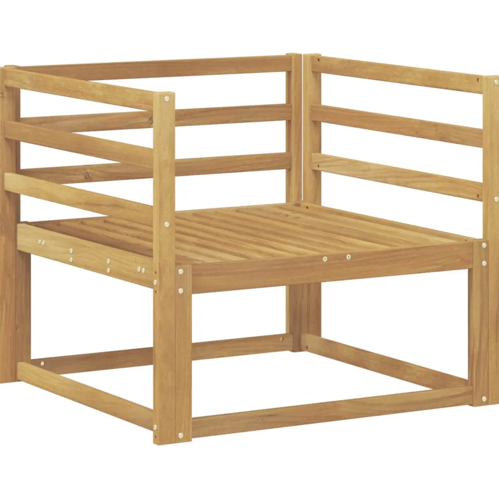 vidaXL Buiten Midden Sofa Massief Acaciahout Wit