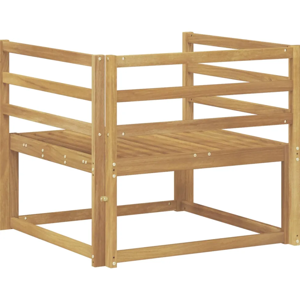 vidaXL Buiten Midden Sofa Massief Acaciahout Wit