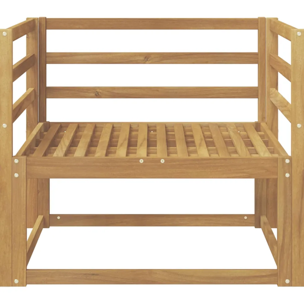 vidaXL Buiten Midden Sofa Massief Acaciahout Wit