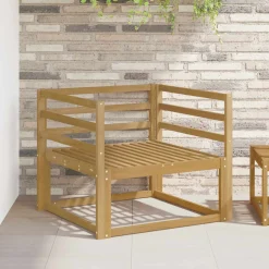 vidaXL Buiten Midden Sofa Massief Acaciahout Wit