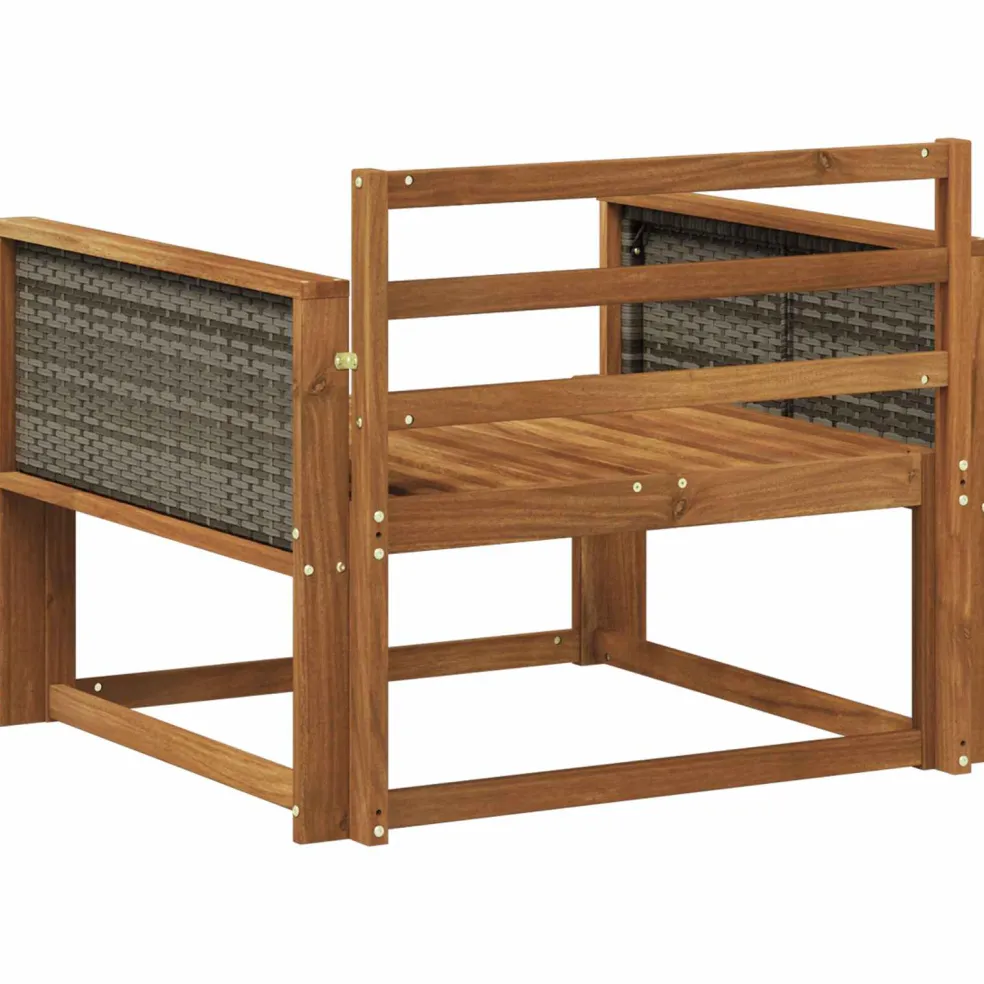 vidaXL Buiten Midden Sofa Massief Acaciahout Naturel