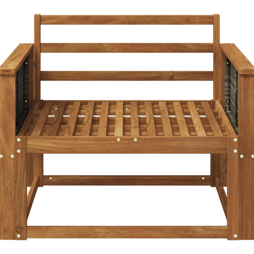 vidaXL Buiten Midden Sofa Massief Acaciahout Naturel