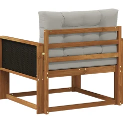 vidaXL Buiten Midden Sofa Massief Acaciahout Naturel