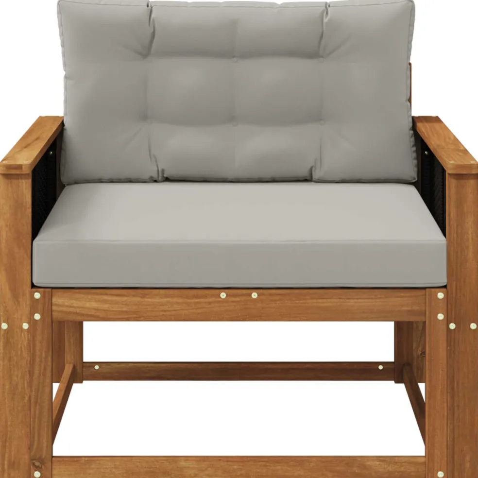 vidaXL Buiten Midden Sofa Massief Acaciahout Naturel