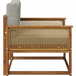 vidaXL Buiten Midden Sofa Massief Acaciahout Naturel