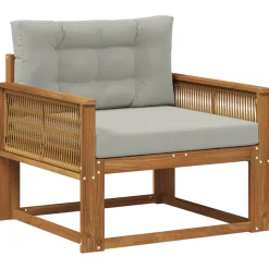 vidaXL Buiten Midden Sofa Massief Acaciahout Naturel