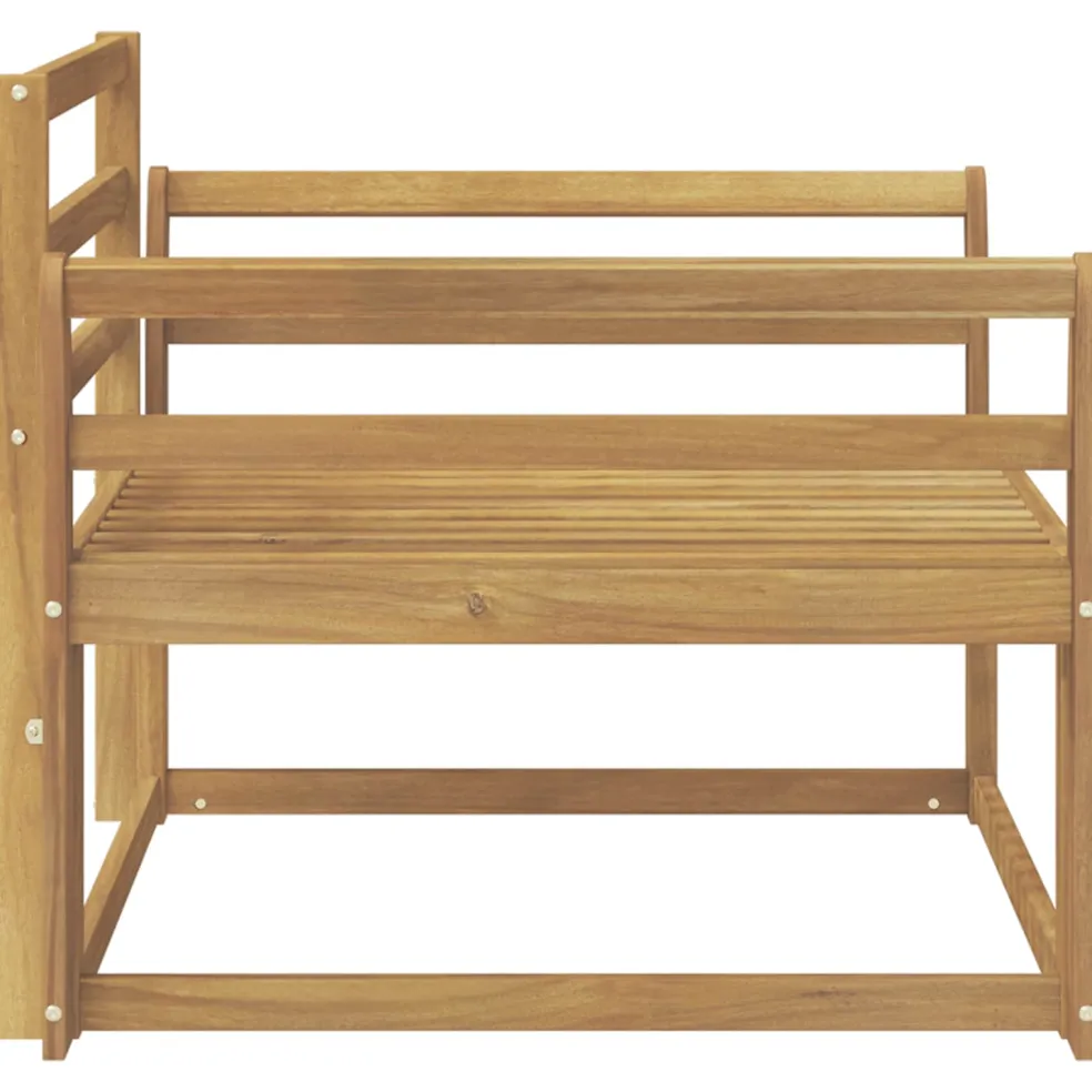 vidaXL Buiten Midden Sofa Massief Acaciahout Wit
