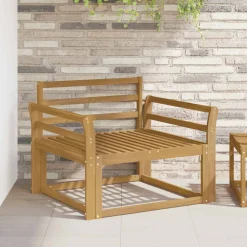 vidaXL Buiten Midden Sofa Massief Acaciahout Wit