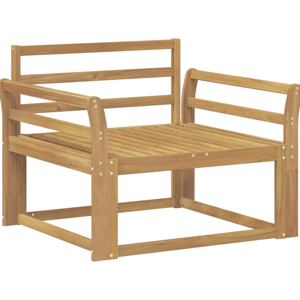 vidaXL Buiten Midden Sofa Massief Acaciahout Wit