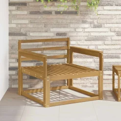vidaXL Buiten Midden Sofa Massief Acaciahout Wit
