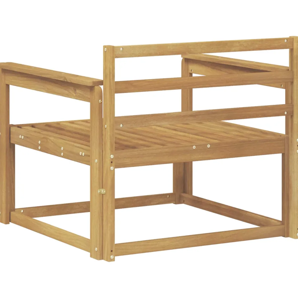 vidaXL Buiten Midden Sofa Massief Acaciahout Wit